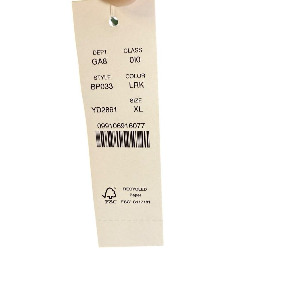 J. Crew Green and White Relaxed 3/4 boat neck shirt - Picture 8 of 9